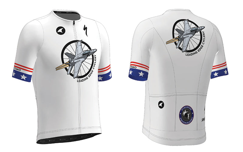 Leading Edge Cyclery Custom Cycling Jersey Design Example