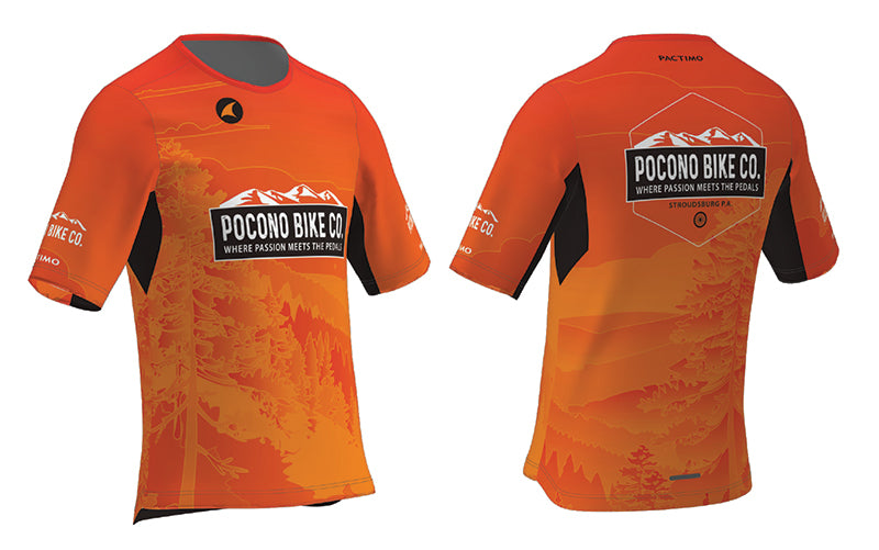 Pocono Bike Custom Cycling Jersey Design Example