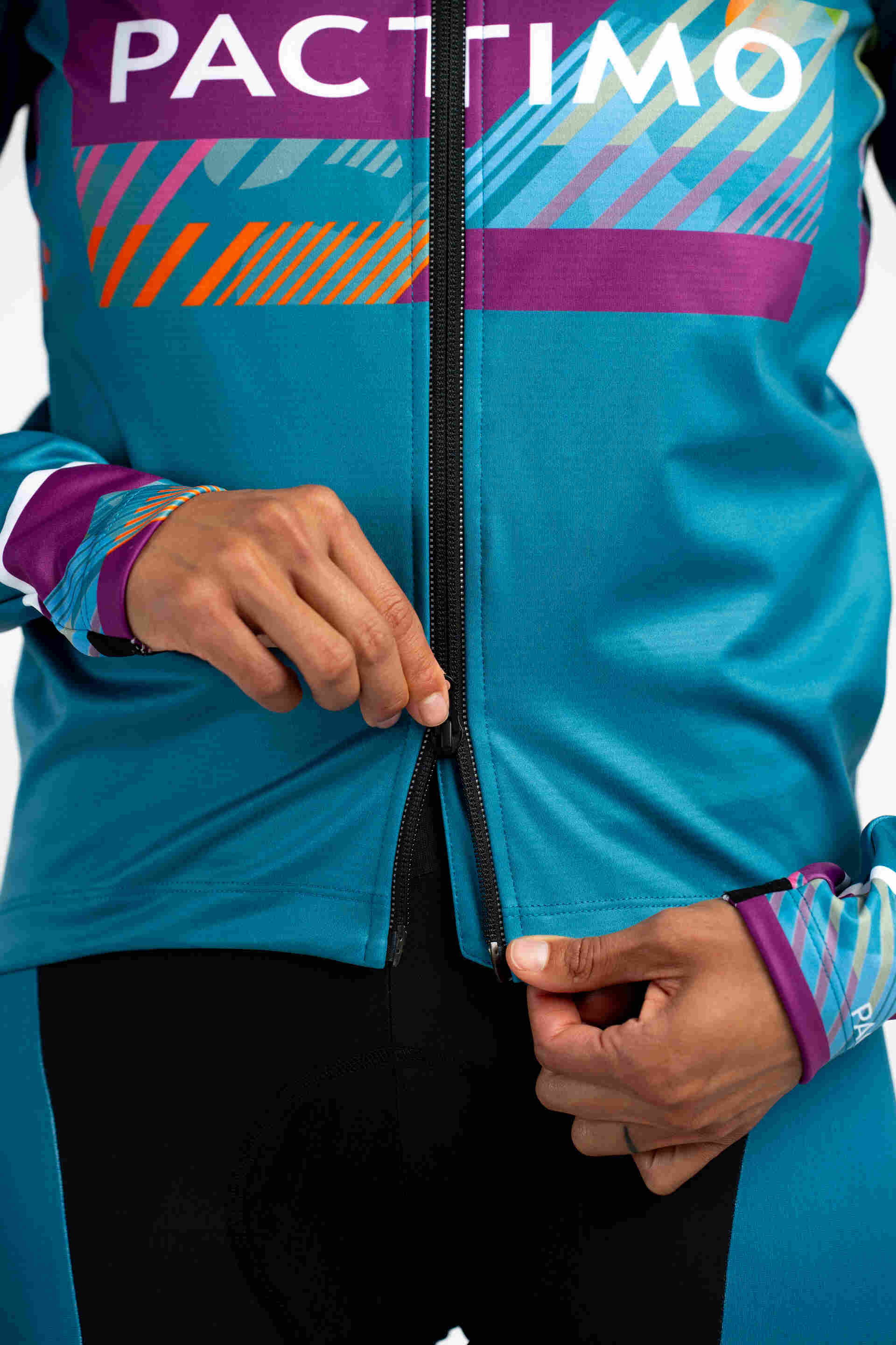 Custom Alpine Thermal Cycling Jacket - Two-Way Zipper