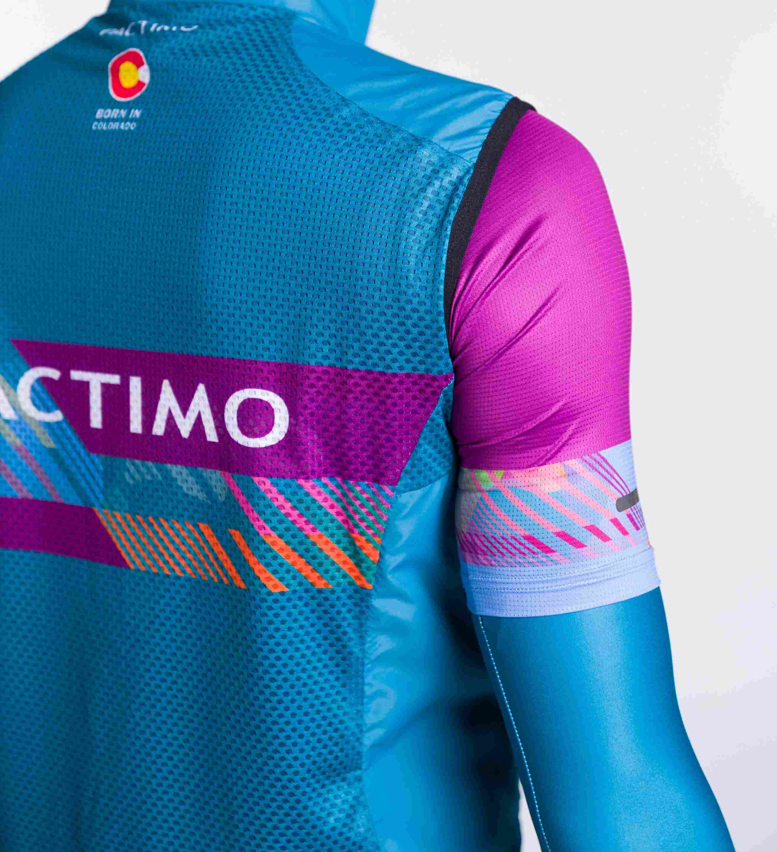 Custom Cycling Wind Vest - Mesh Fabric