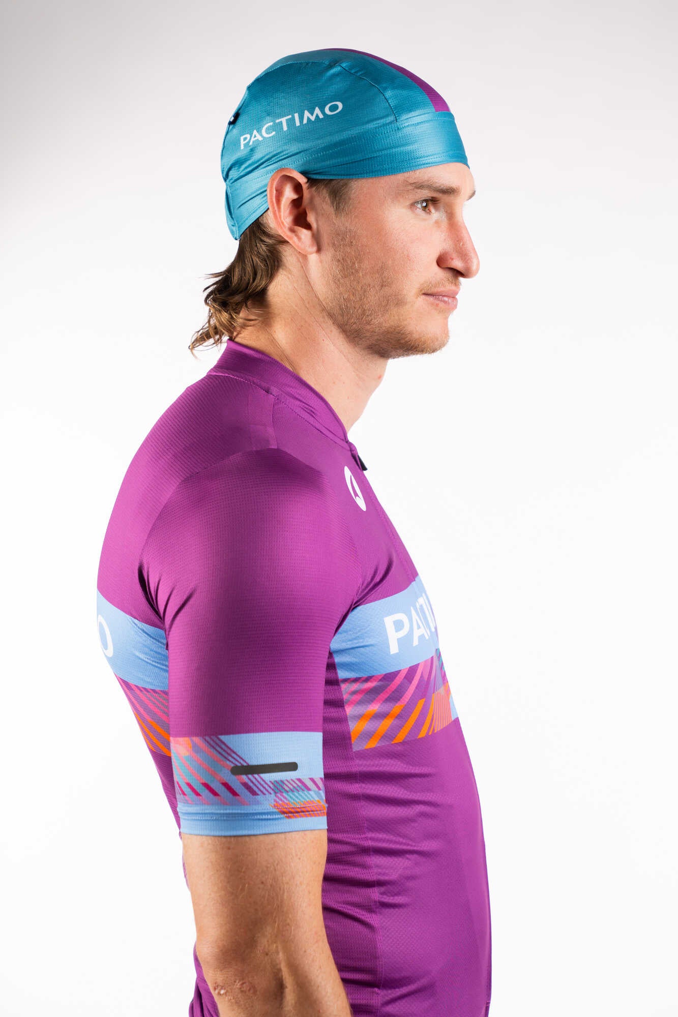 Custom Summer Cycling Skullcap - Side View