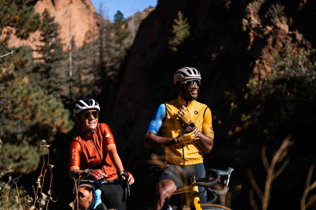 Custom Cycling Wind Vests - On Cyclists