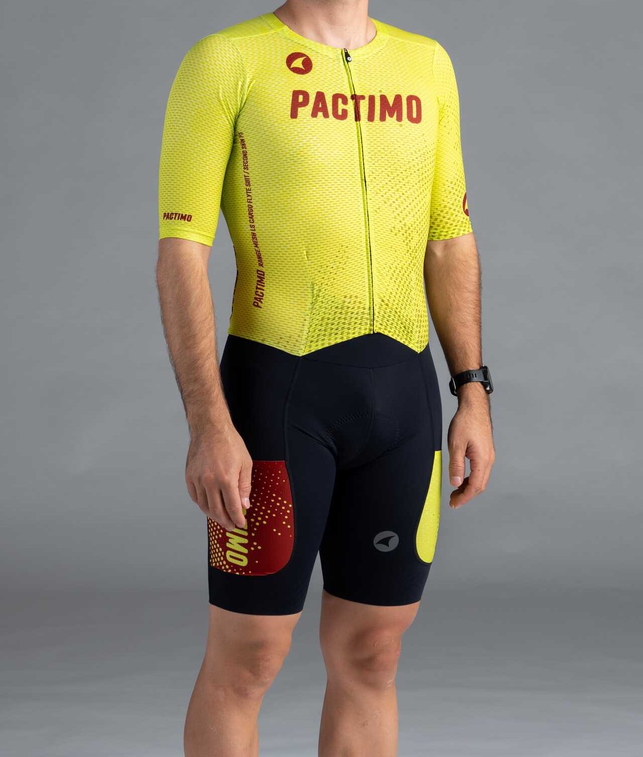 Men's Custom Mesh Cycling Skinsuit - Front View