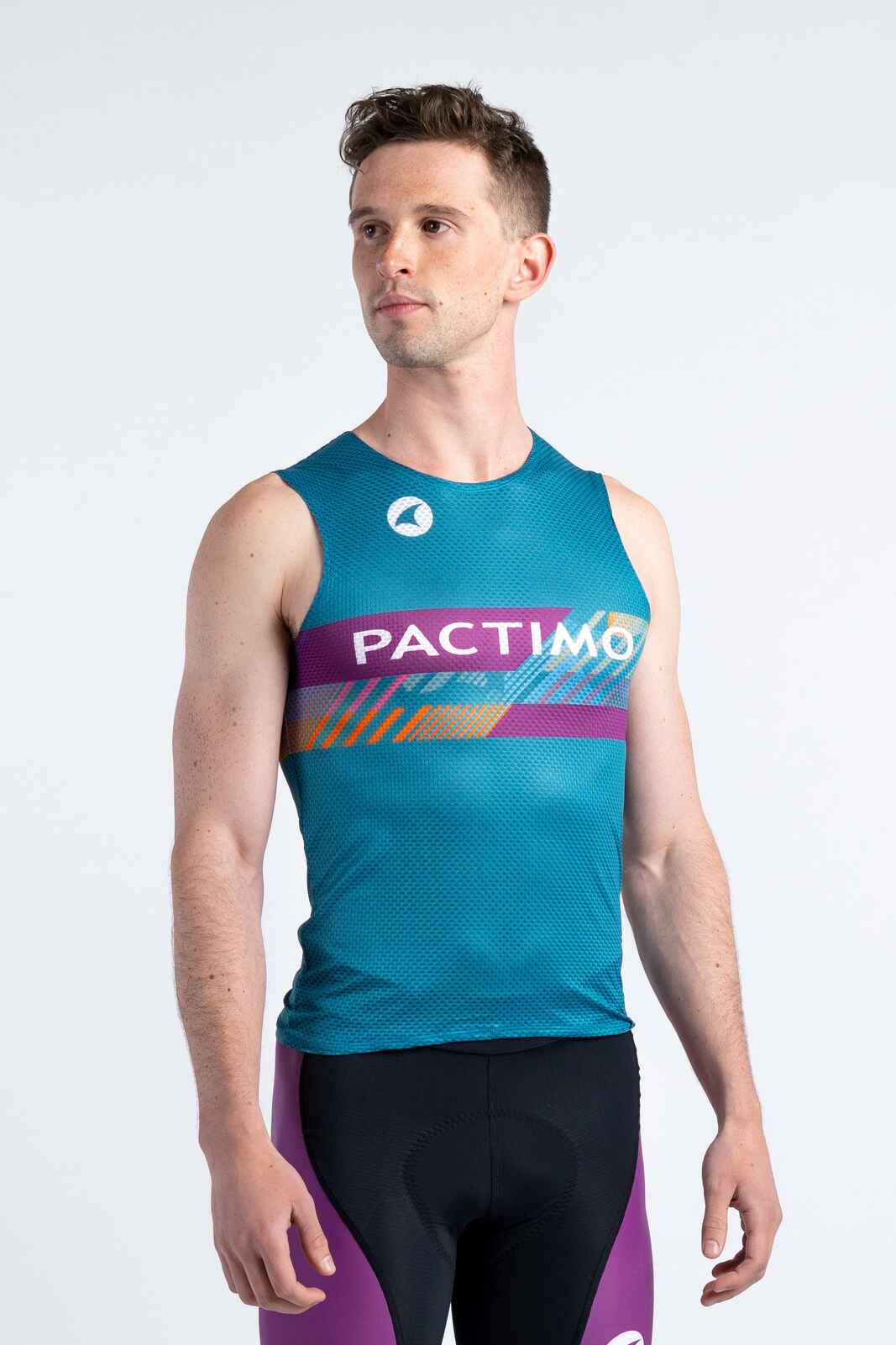 Men's Custom Cycling Base Layer - Zero-Weight Sleeveless Front View