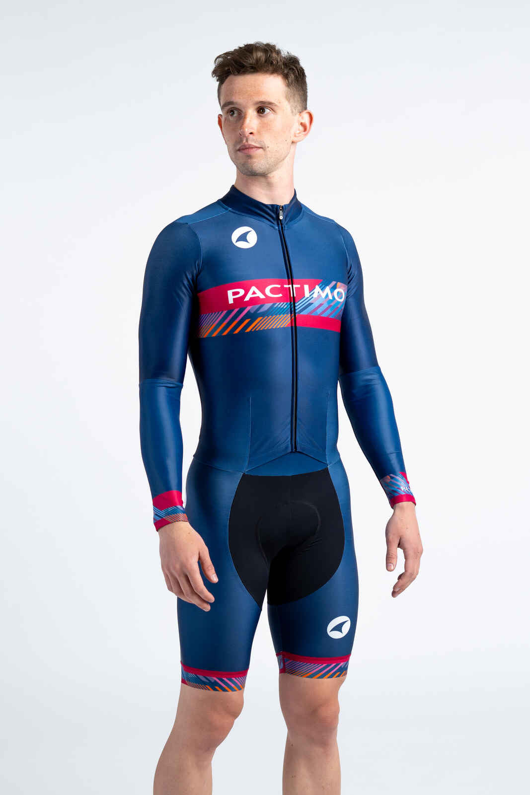Men's Custom Thermal Cycling Skinsuit - Front View