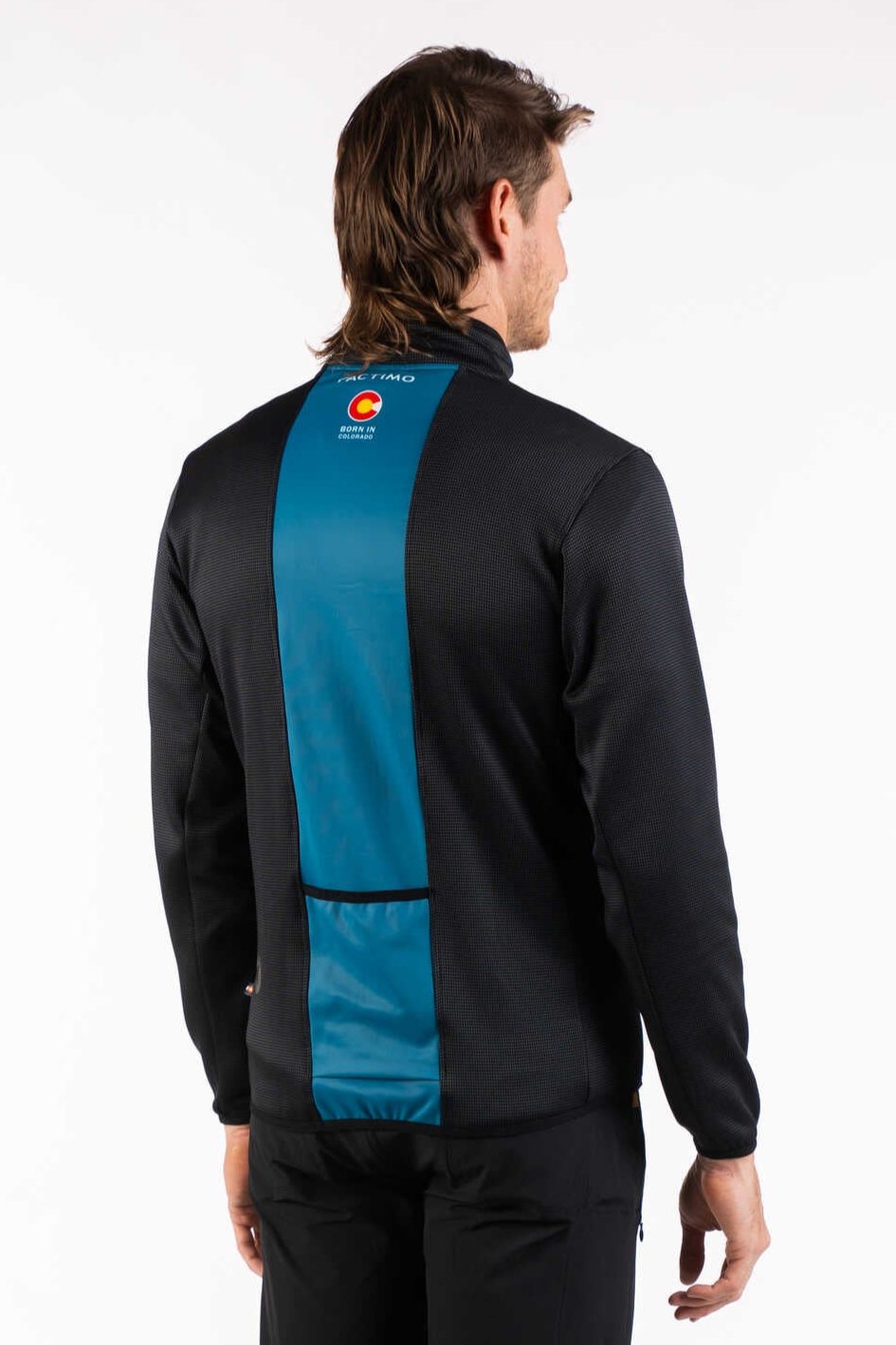 Men's Custom Cycling Track Jacket - Back View