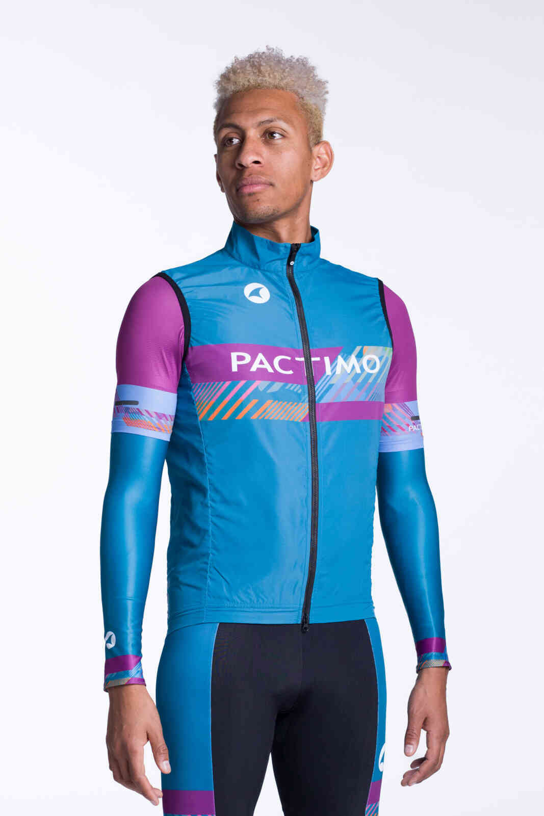 Men s Custom Cycling Wind Vest Divide Pactimo Custom