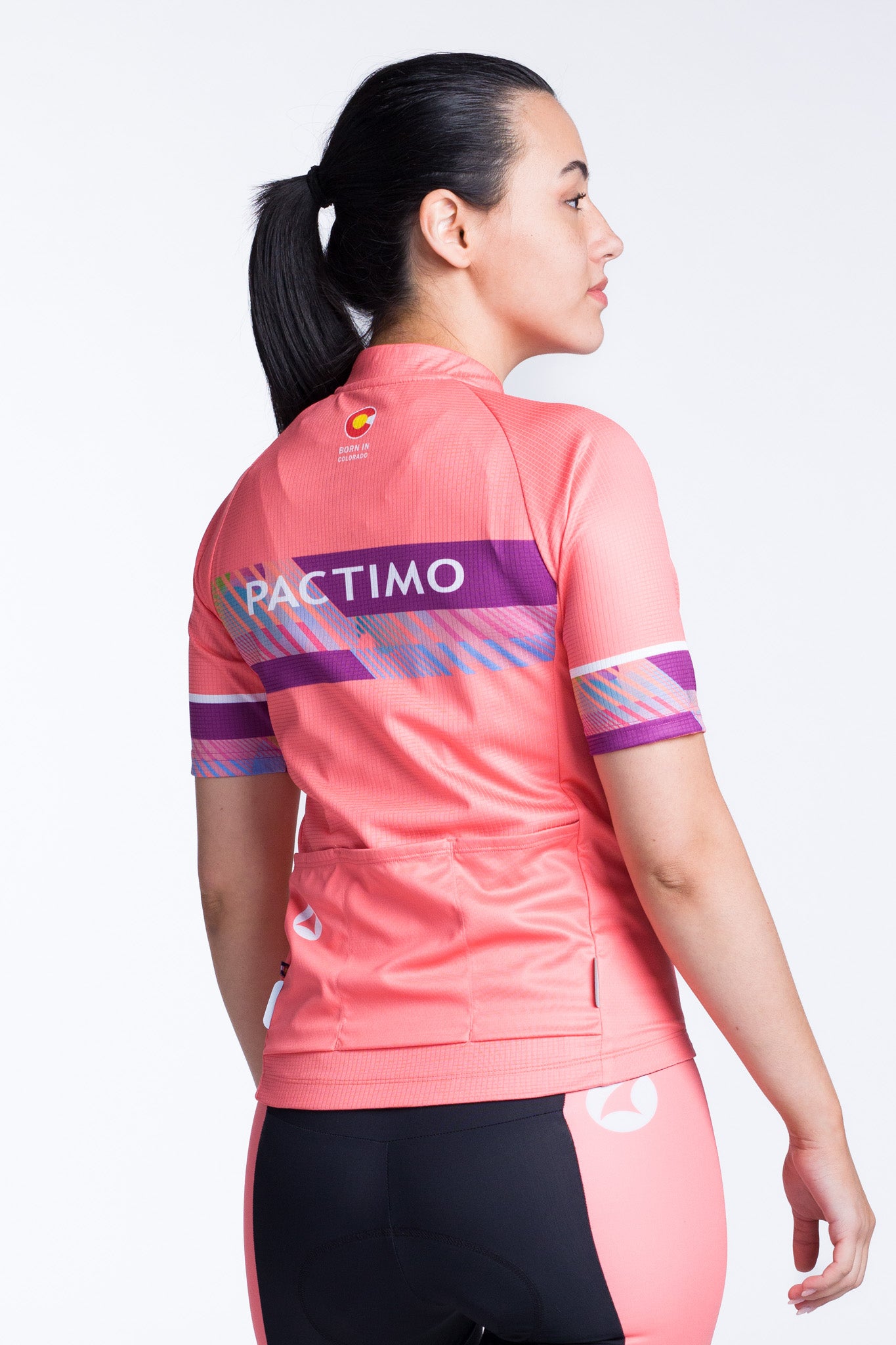 Women's Custom Loose Fit Cycling Jersey - Continental Back View