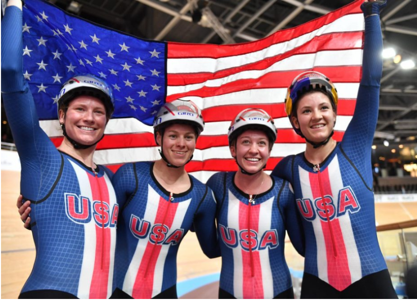 U.S. Women Dedicated Team Pursuit Gold Medal to Kelly Catlin