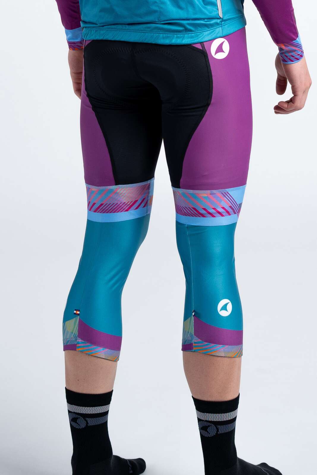 Custom Cycling Knee Warmers for Men & Women - Back View