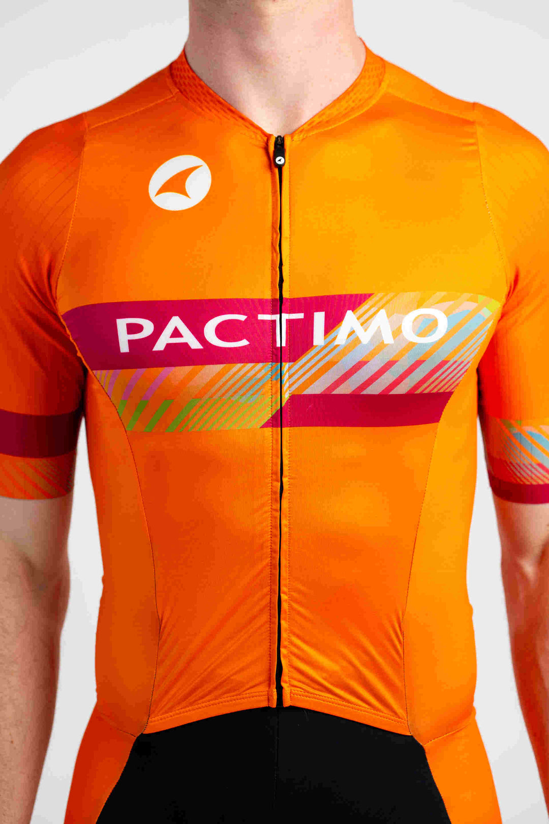 Custom Short Sleeve Tri Suit - Front Close-Up