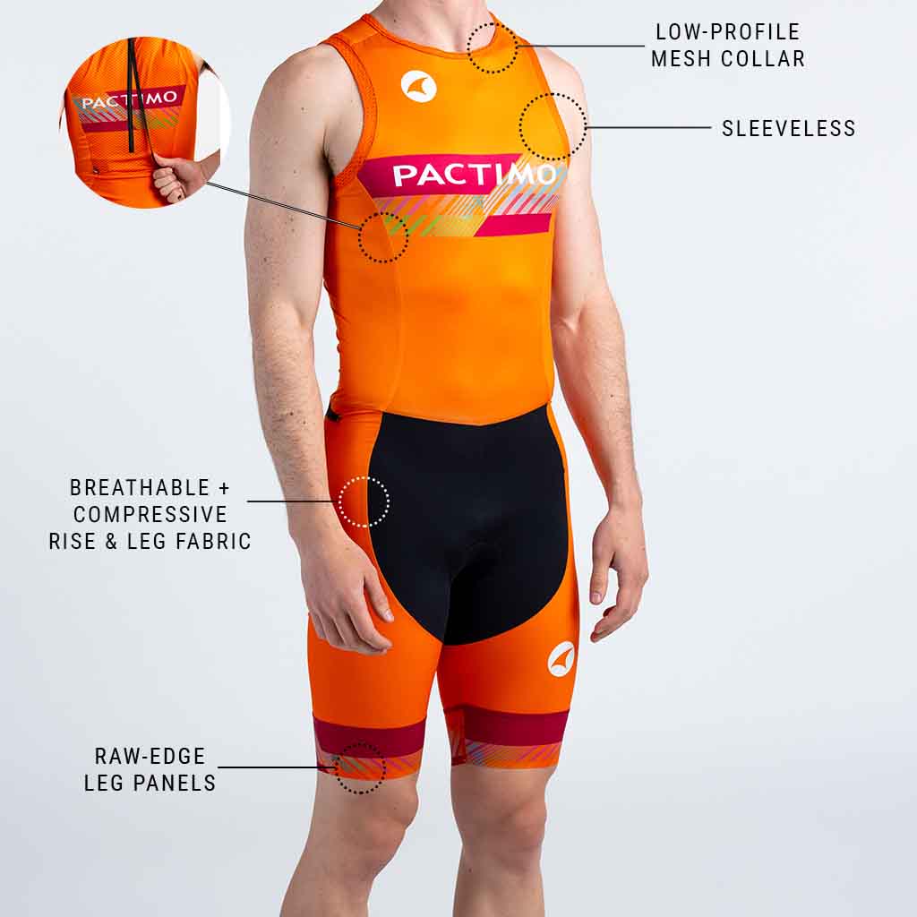 Custom Threshold ITU Sleeveless Triathlon Suit - Pactimo Skinsuit comparison page