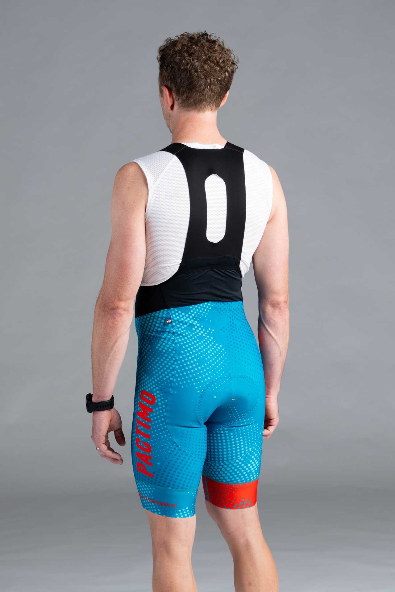 Men's Fully Printable Flyte Custom Cycling Bibs - Front View 