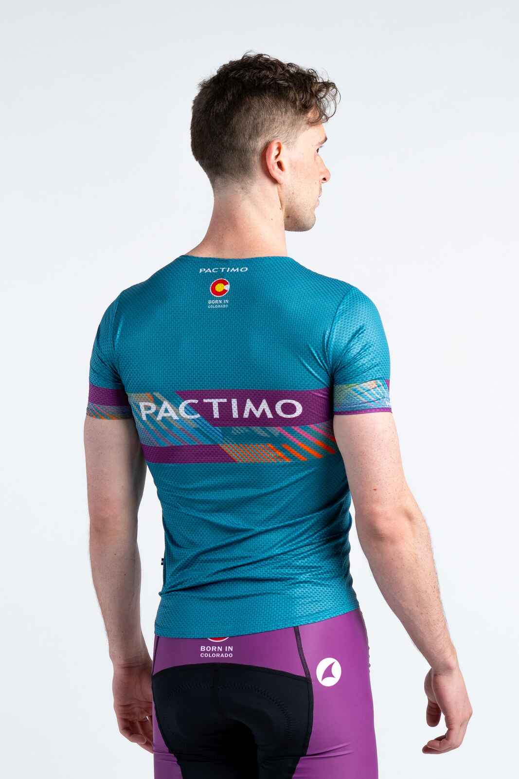 Men's Custom Cycling Base Layer - Zero-Weight Short Sleeve Back View