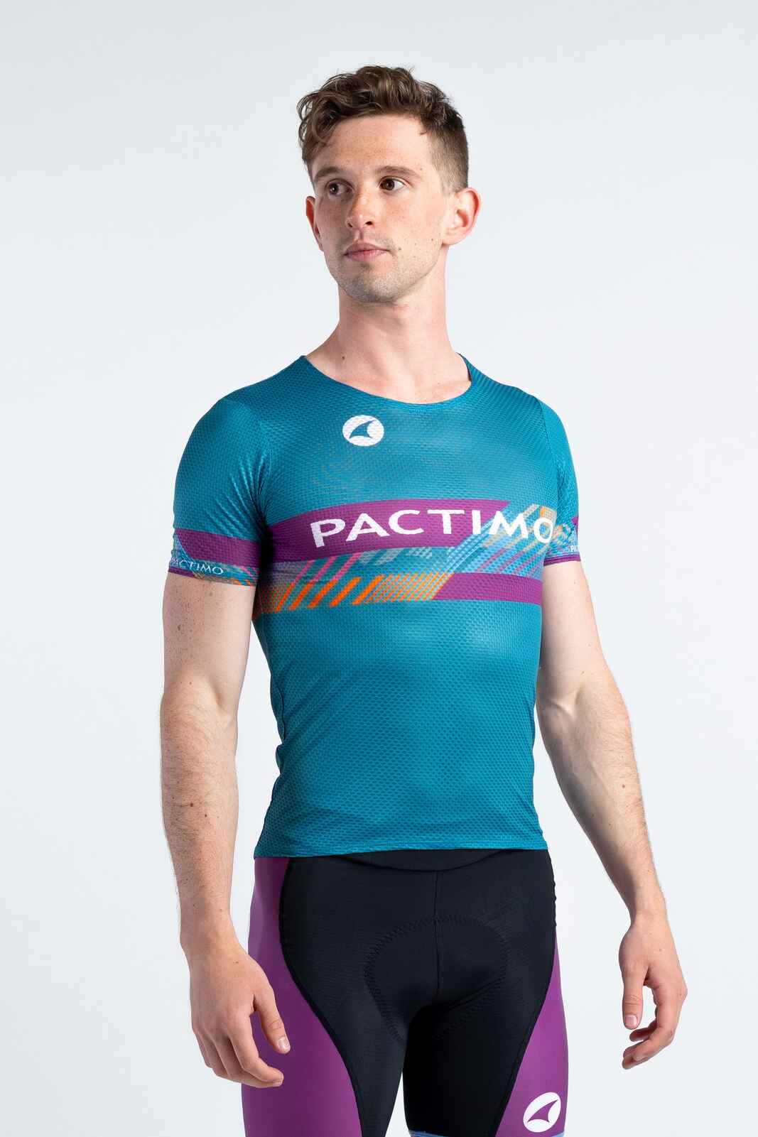 Men's Custom Cycling Base Layer - Zero-Weight Short Sleeve Front View
