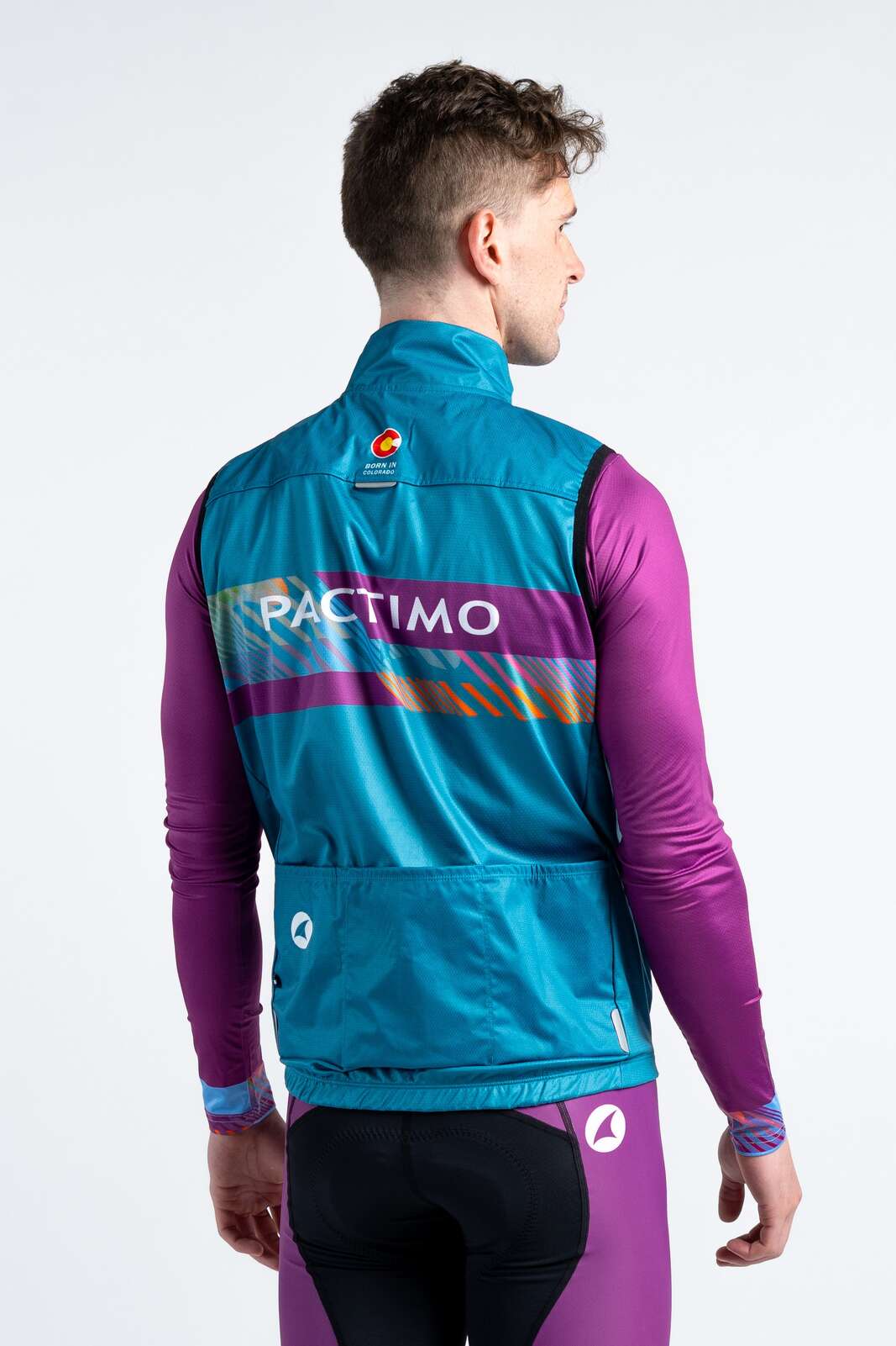 Men's Custom Cycling Vest - Breckenridge Back View