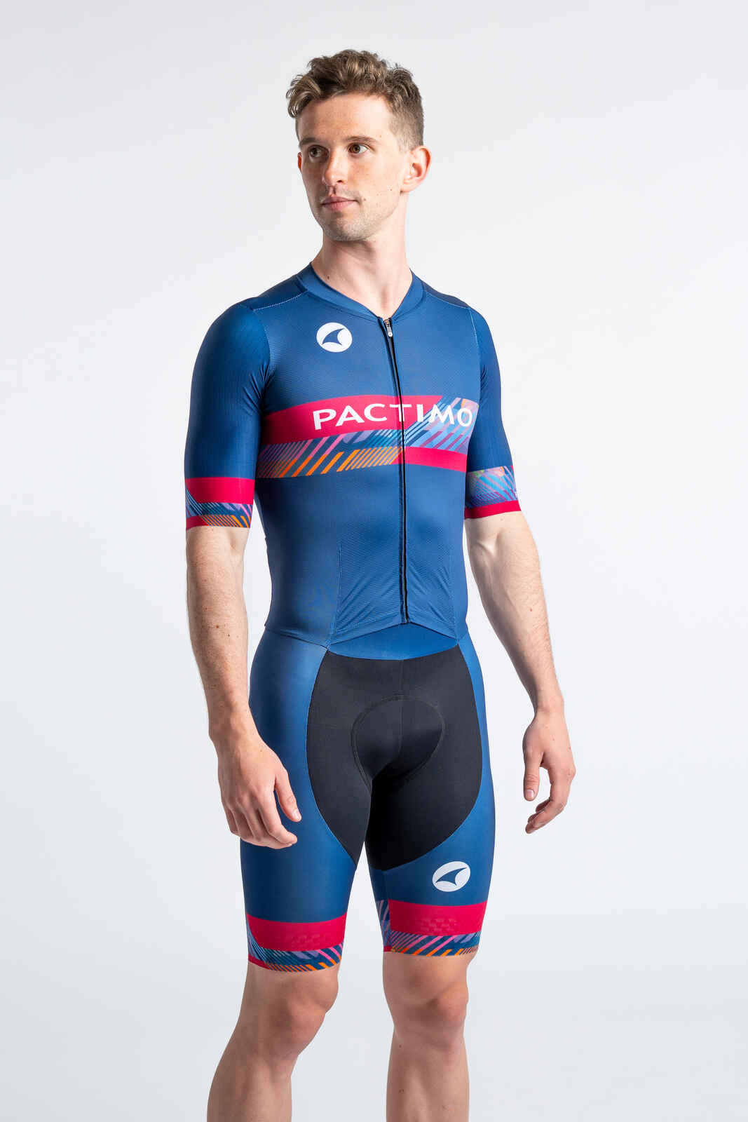 Men's Custom Cycling Skinsuit - Short Sleeve Flyte Front View