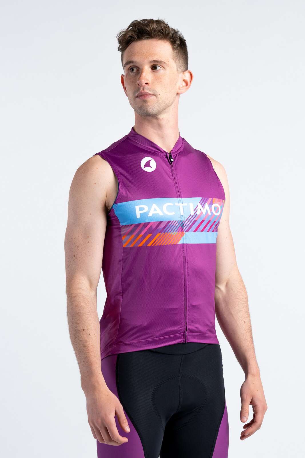 Men's Custom Sleeveless Cycling Jersey - Front View