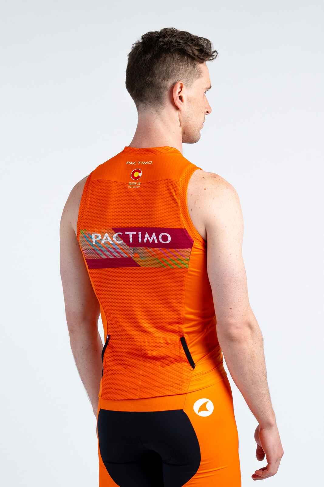 Men's Custom Sleeveless Tri Top - Back View