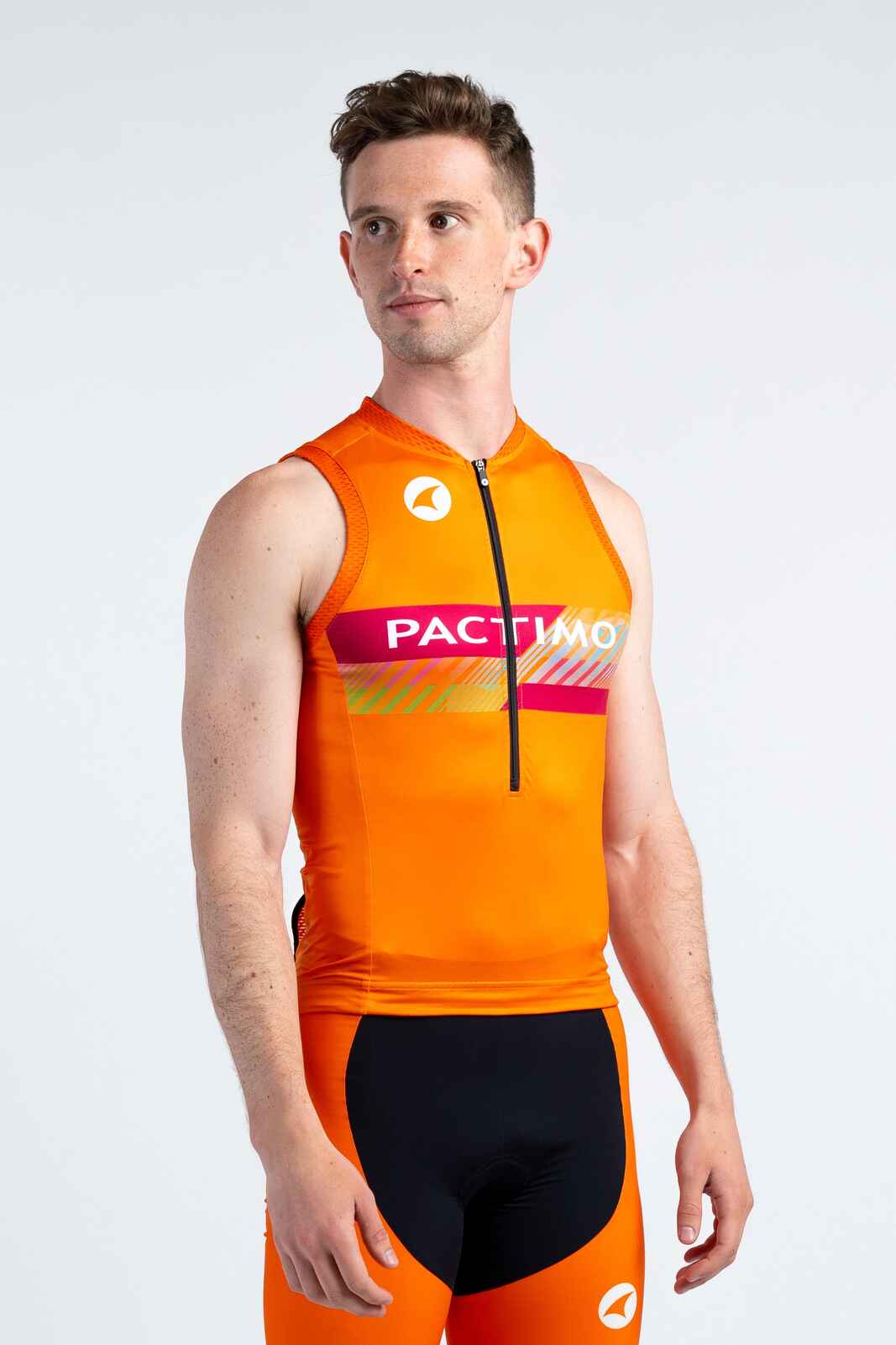 Men's Custom Sleeveless Tri Top - Front View