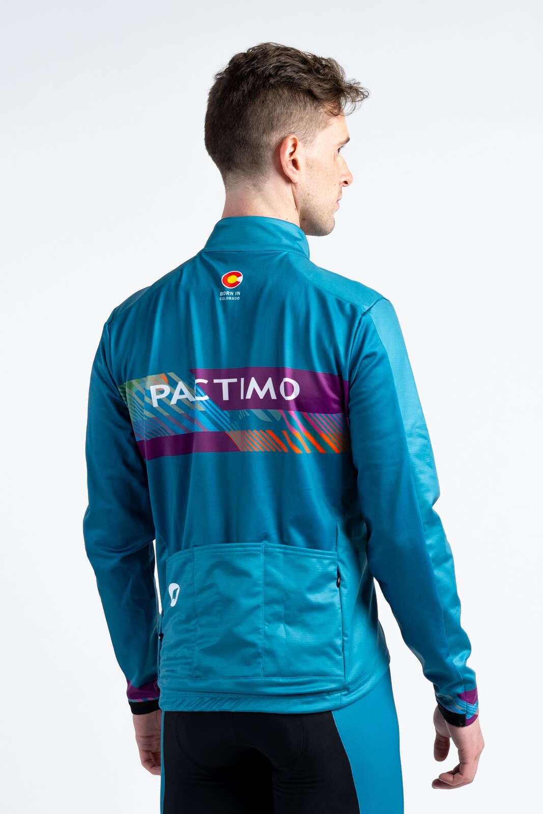 Men's Custom Cycling Jacket - Alpine Back View