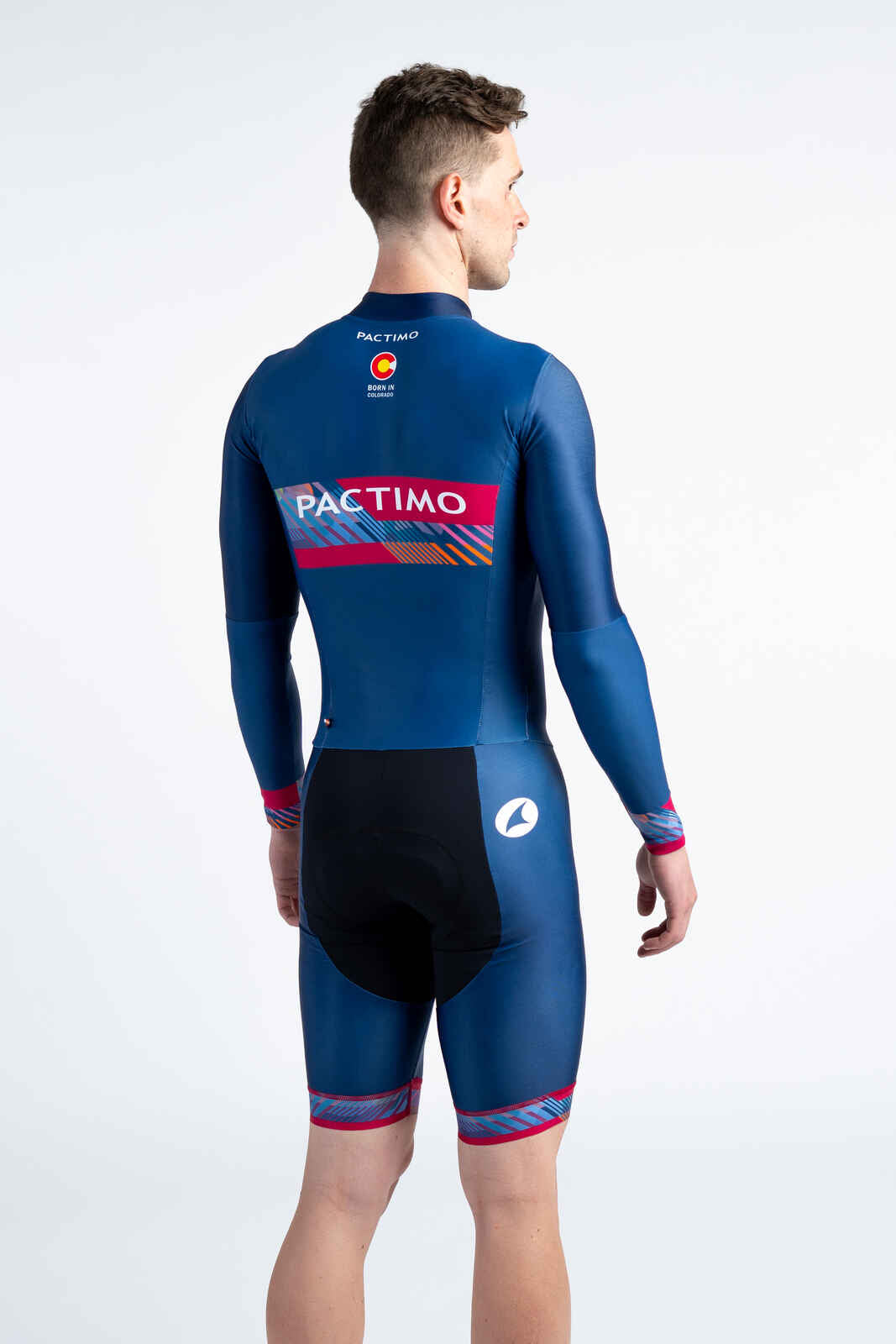 Men's Custom Thermal Cycling Skinsuit - Back View