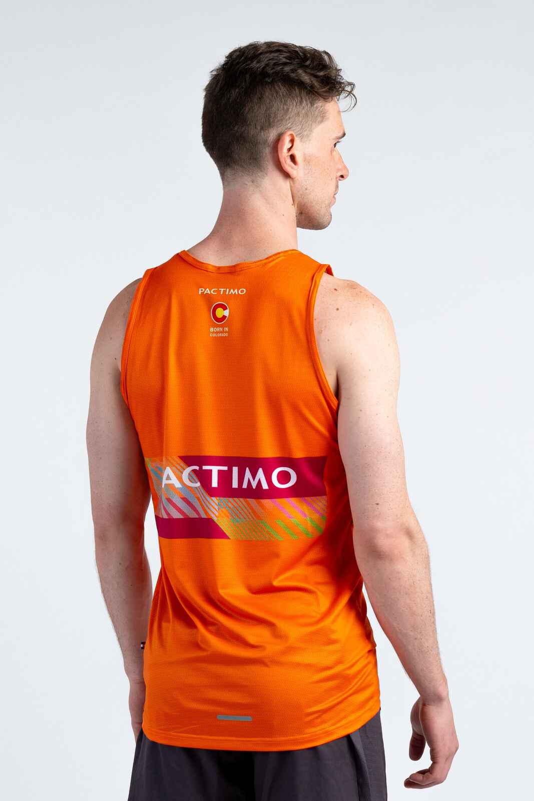 Men's Custom Running Singlet - Back View