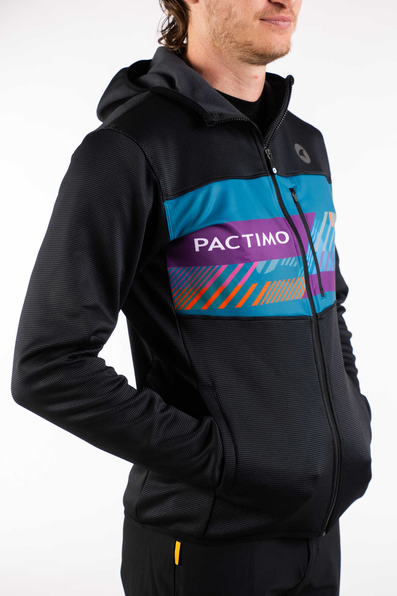 Men's Custom Cycling Hoodie - Front Pockets