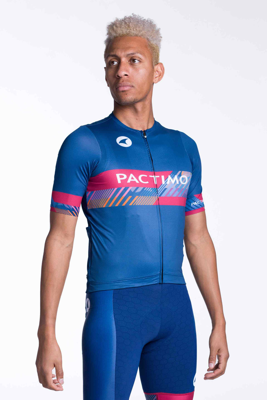 Men's Custom Cycling Jersey - Summit Front View  #fit_traditional