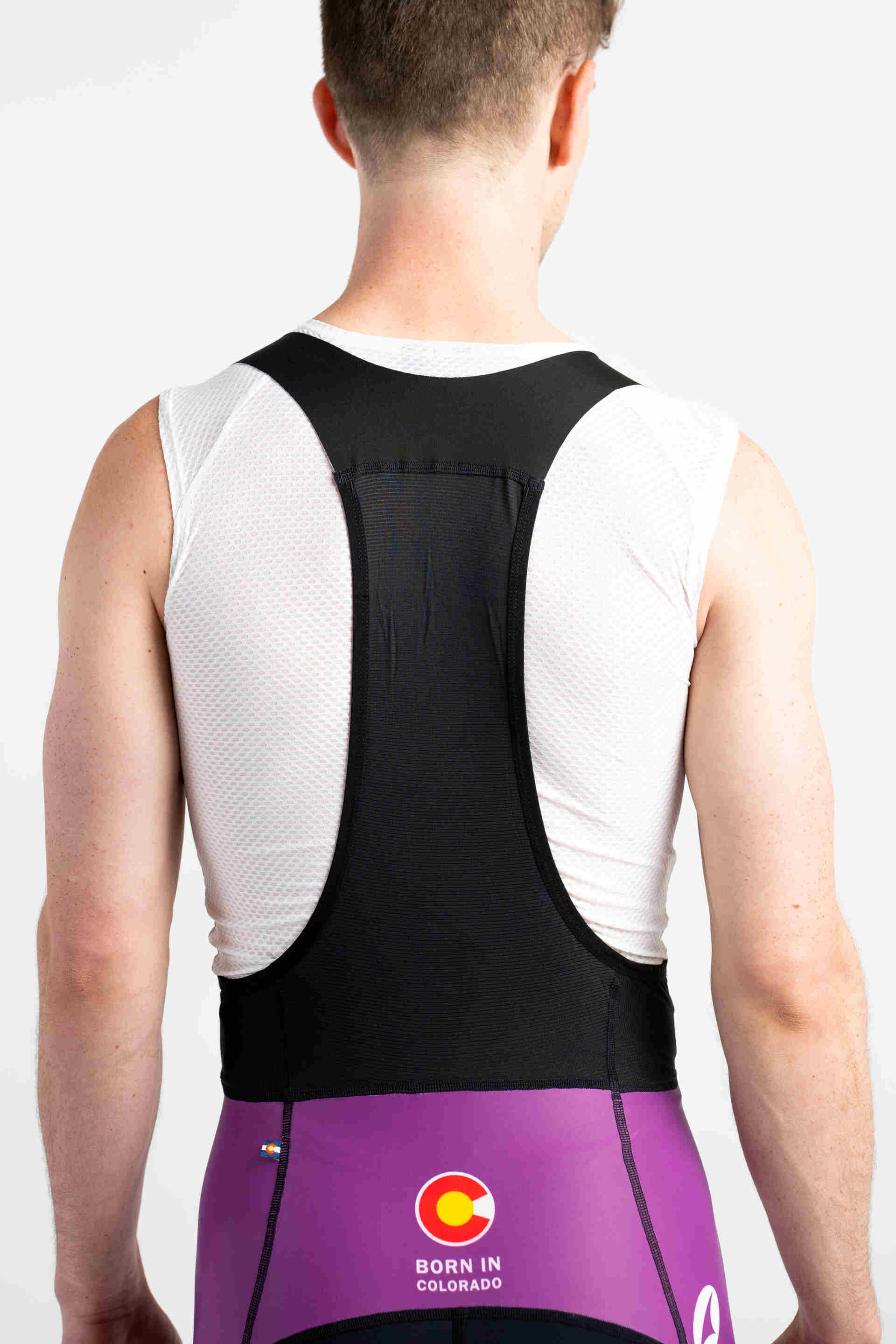 Men's Custom Range Vector Cargo Cycling Bibs - Back Uppers