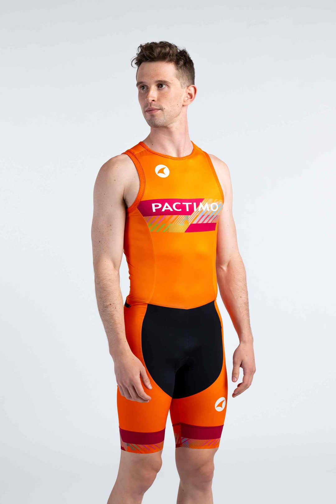 Men's Custom Sleeveless ITU Tri Suit - Front View