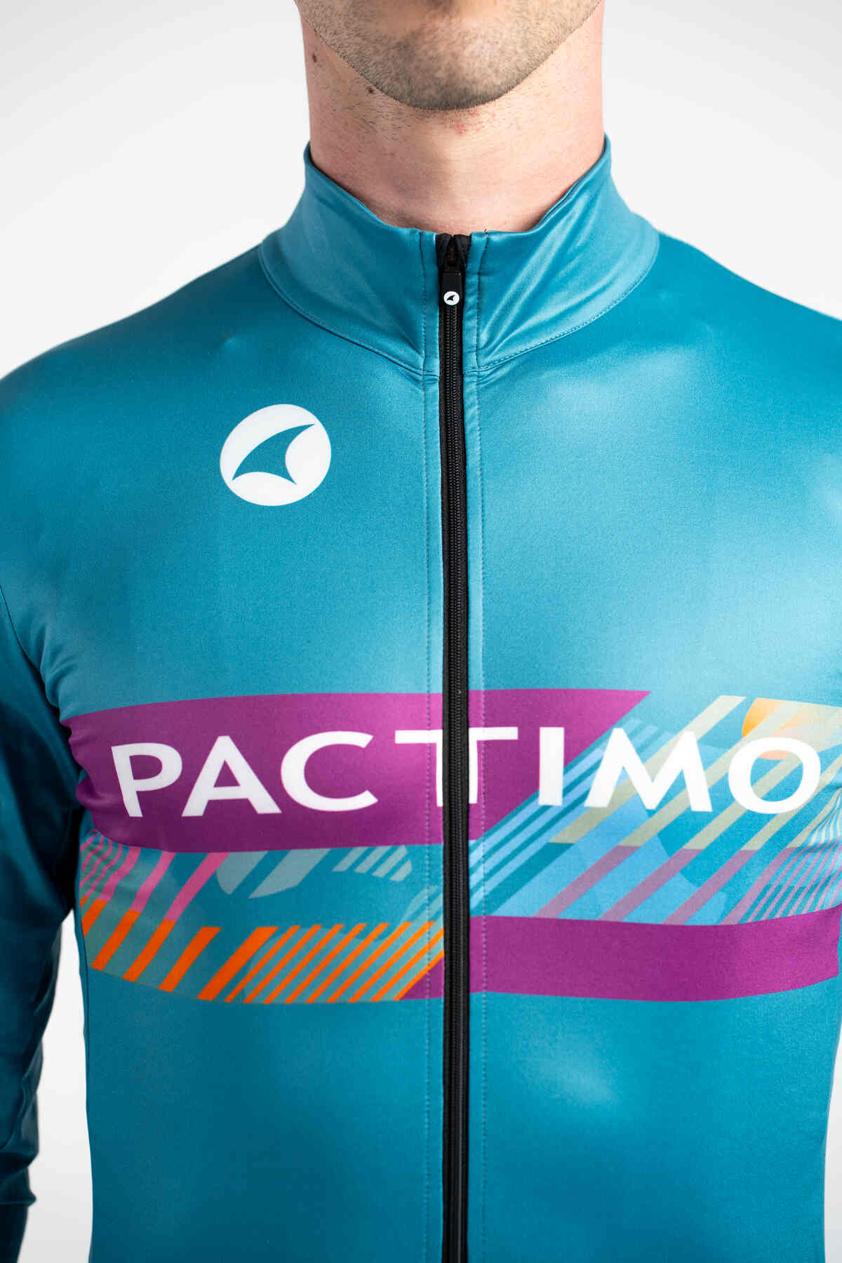 Men's Custom Thermal Cycling Jersey - Alpine Collar