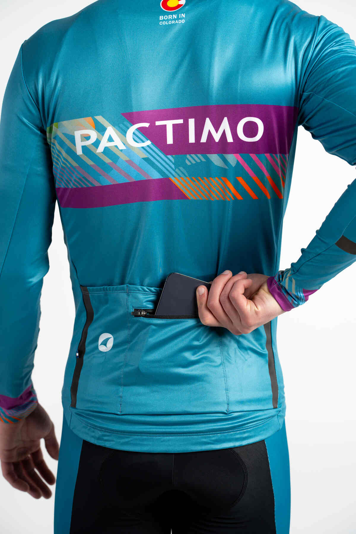 Men's Custom Thermal Cycling Jersey - Alpine Back Extra Pocket