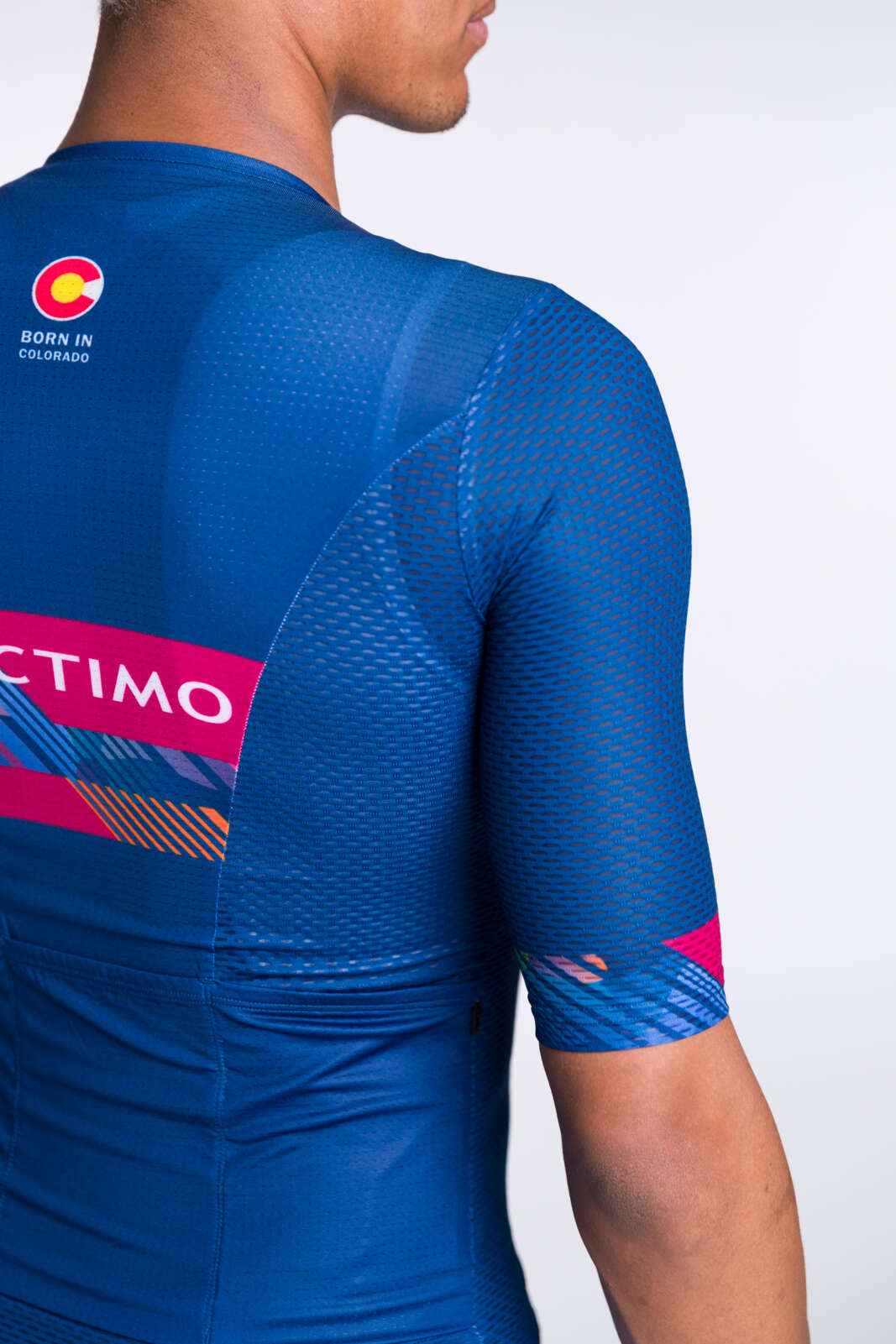 Men's Custom Mesh Cycling Jersey - Summit Aero Sleeve Detail