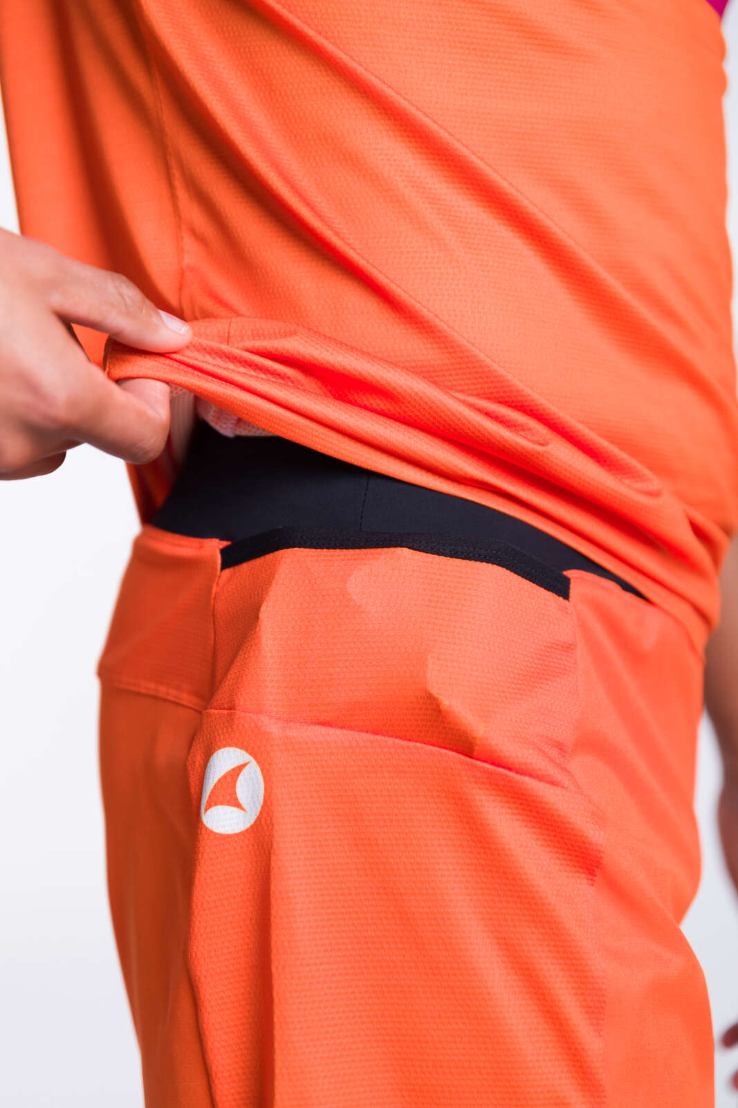 Men's Custom Running Shorts - Hip Pocket Detail