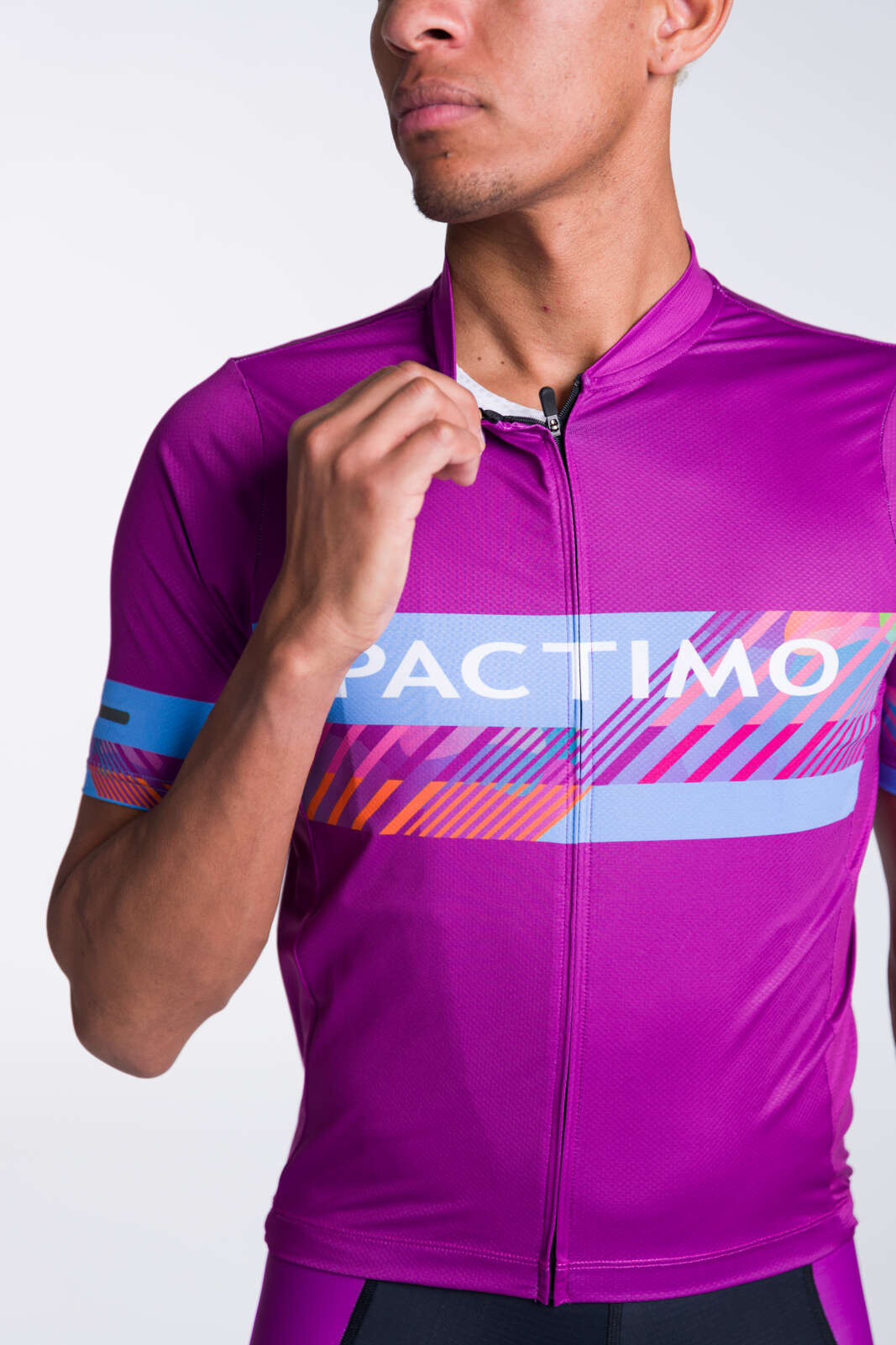 Men's Custom Cycling Jersey - Ascent Zipper View #fit_traditional