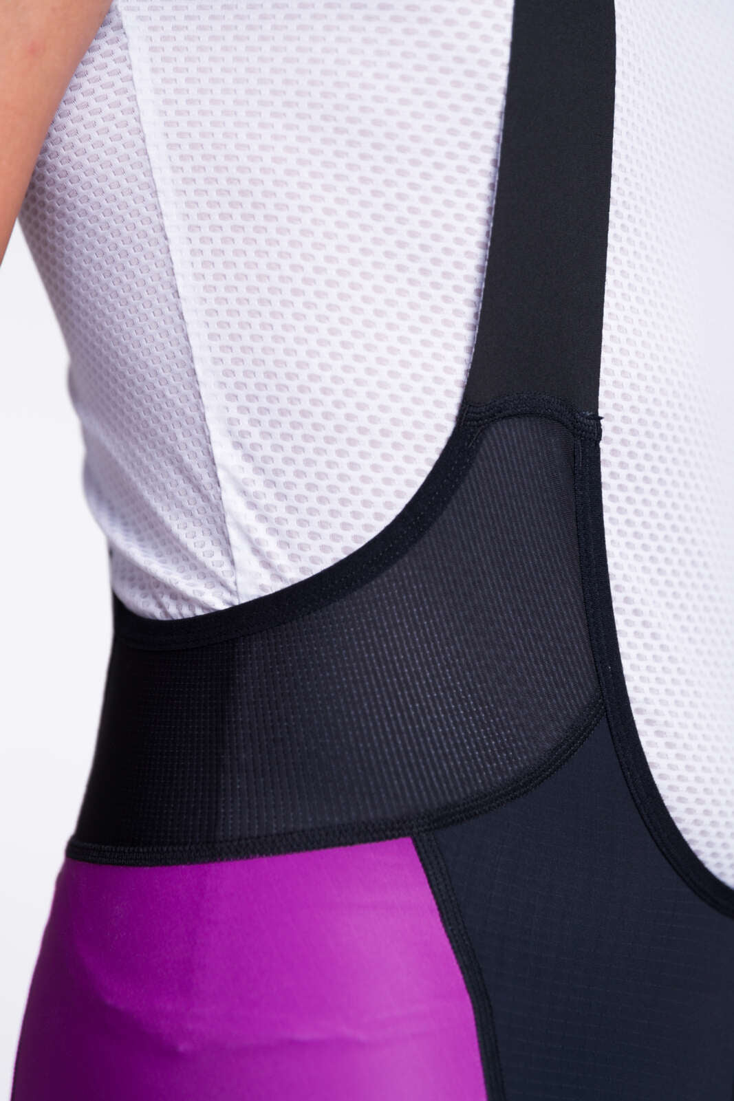 Men's Custom Cycling Bibs - Ascent Vector PRO Mesh Waist Detail