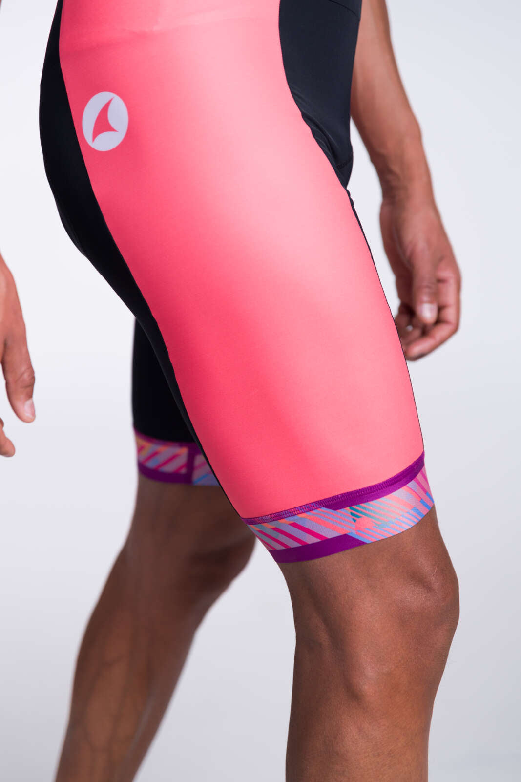 Men's Custom Cycling Bibs - Continental Leg Panel Detail