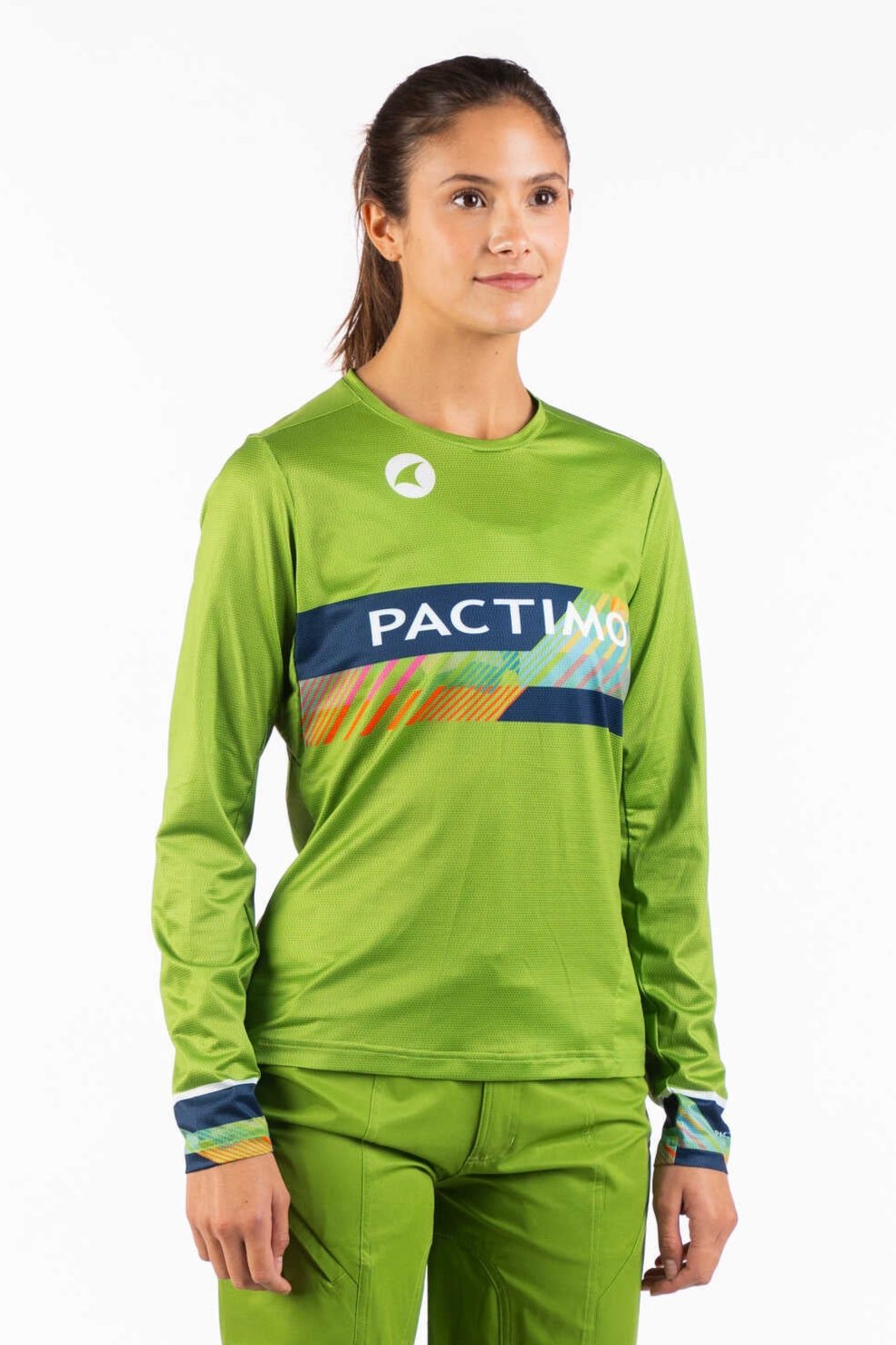 Women's Custom Long Sleeve MTB Jersey - Front View