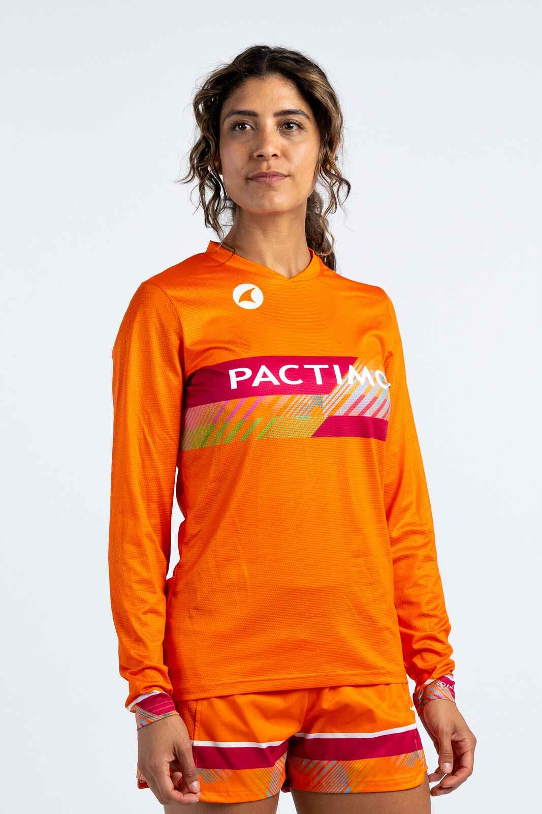 Women's Custom Running Shirt - Long Sleeve Front View