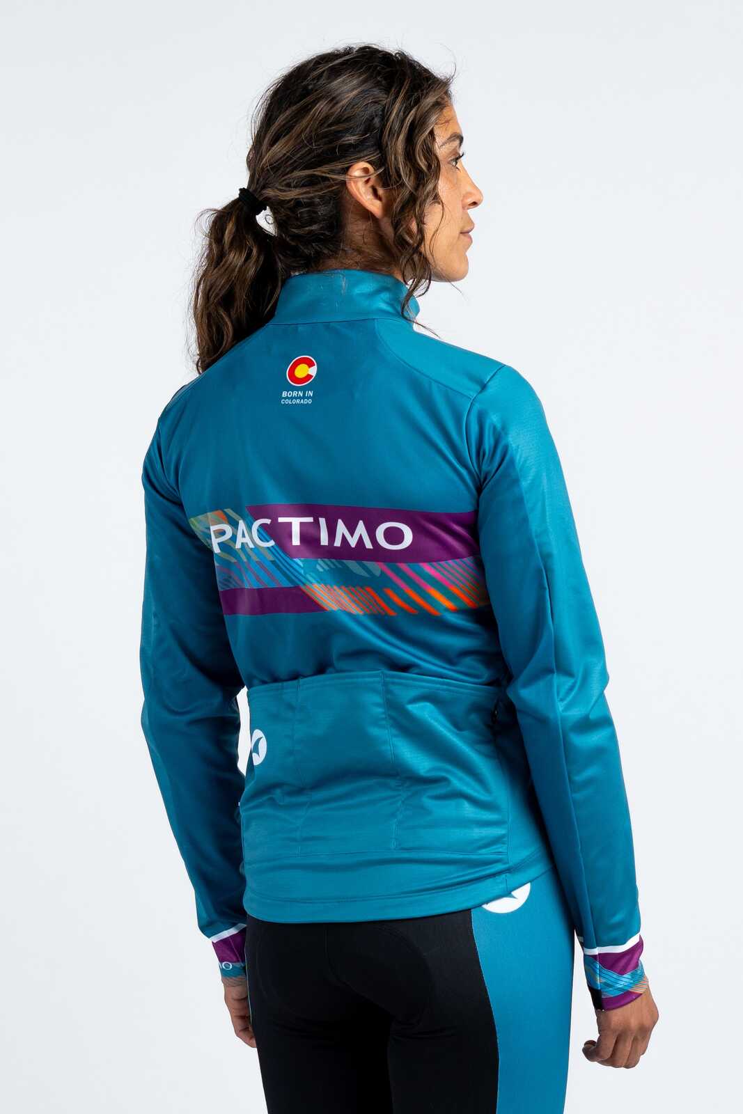 Women's Custom Cycling Jacket - Alpine Back View
