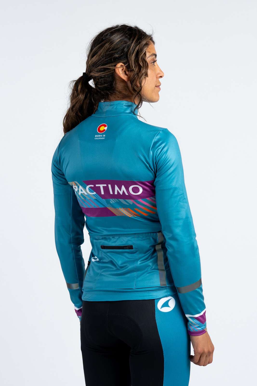 Women's Custom Thermal Cycling Jersey - Back View