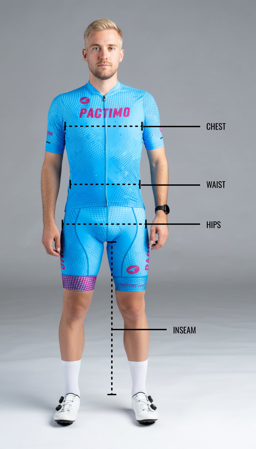 Custom Cycling Clothing Size Chart Pactimo Custom