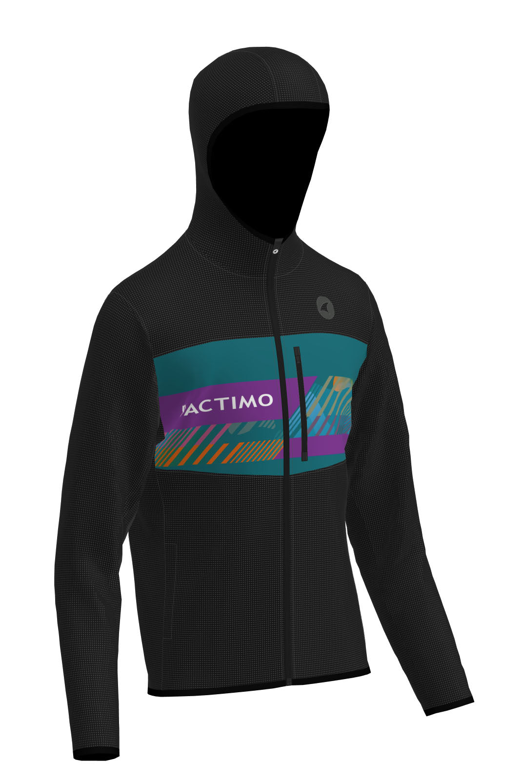 Men's Custom Cycling Hoodie - Front View