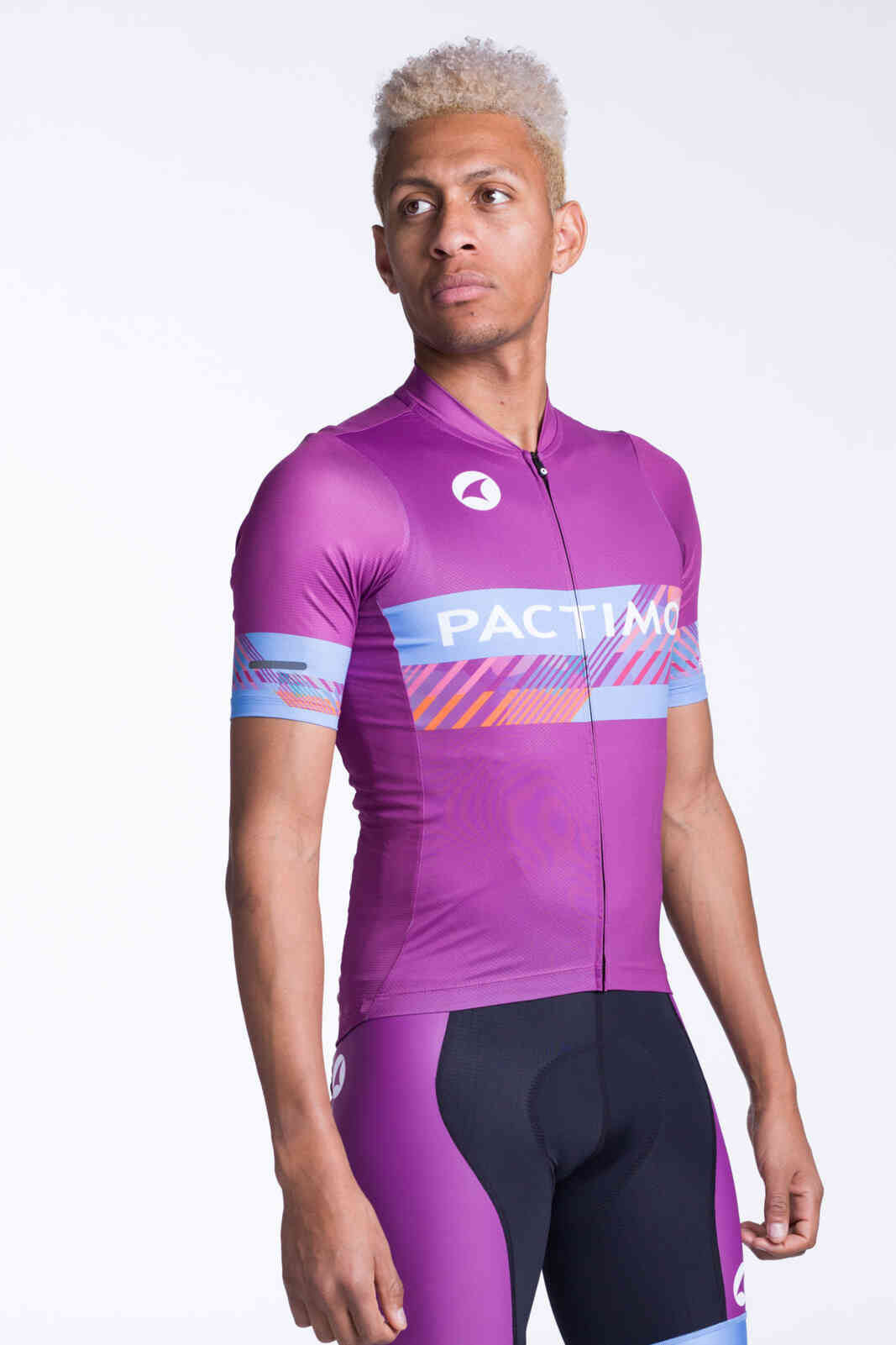 Men's Custom Cycling Jersey - Ascent Aero Front View #fit_aero