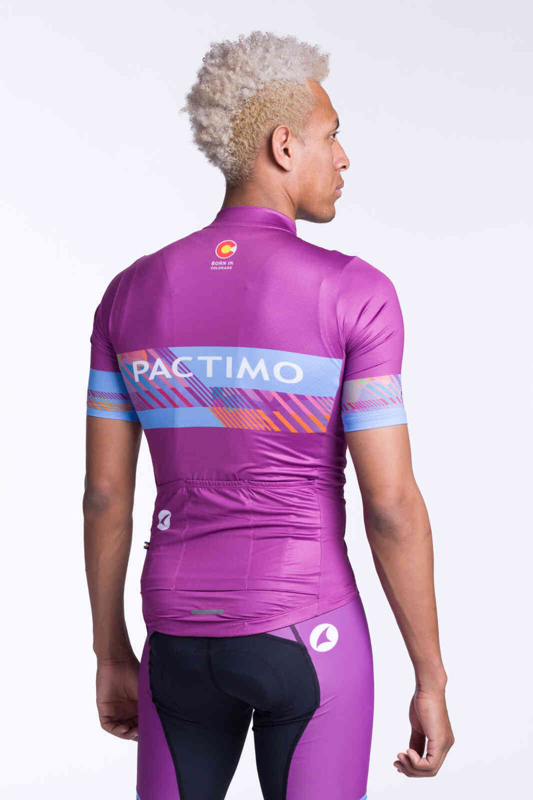 Men's Custom Cycling Jersey - Ascent Aero Back View #fit_aero
