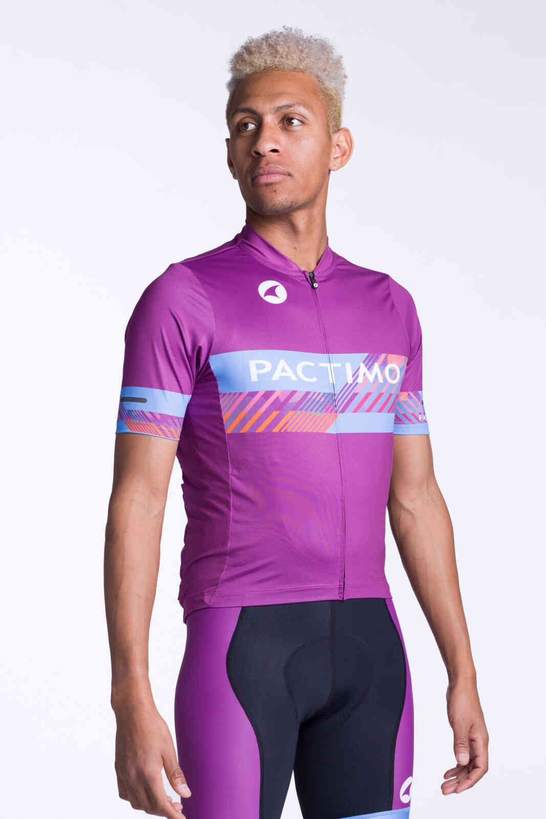 Men's Custom Cycling Jersey - Ascent Front View #fit_traditional