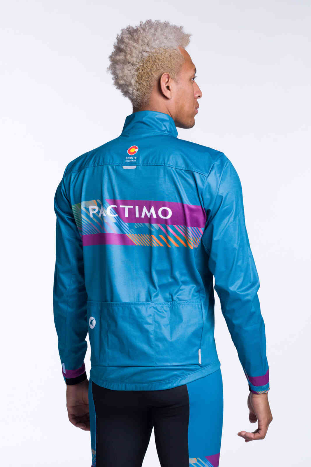 Men's Custom Cycling Jacket for Cold Weather - Breckenridge Back View