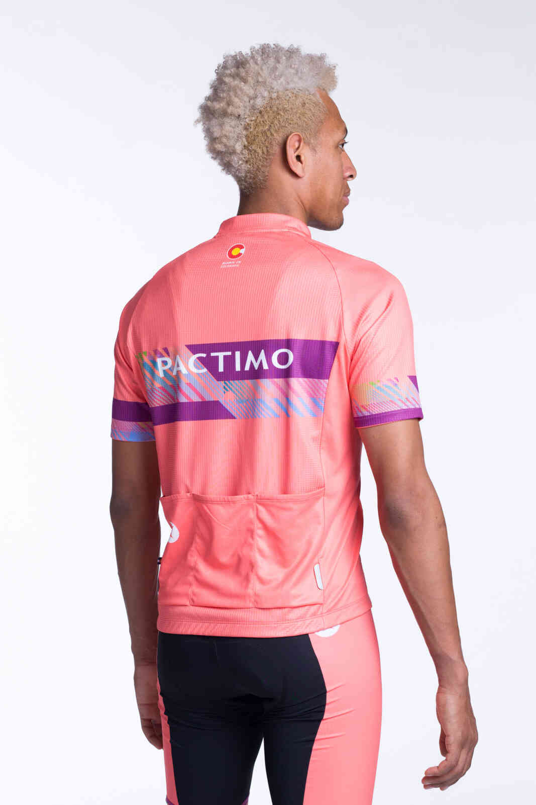 Men's Custom Loose Fit Cycling Jersey - Continental Back View