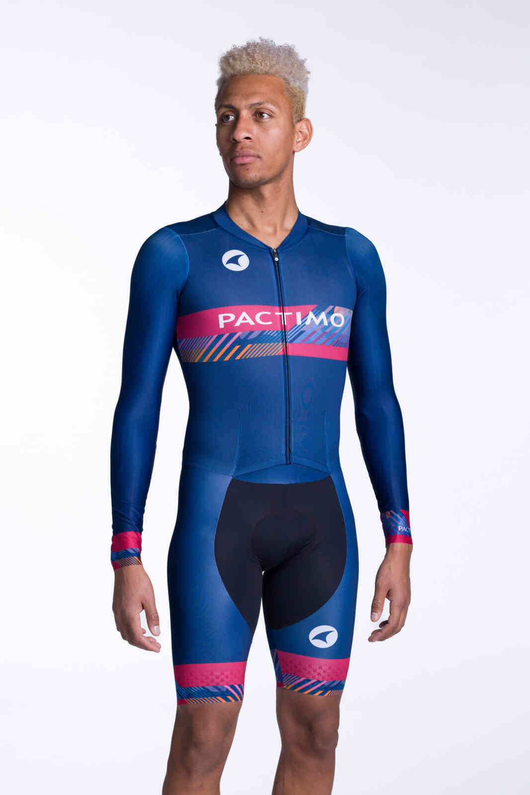 Men's Custom Cycling Skinsuit - Flyte Long Sleeve Front View